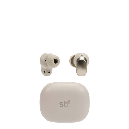 Audifonos Inalambricos Tws Cherry STF 36hrs Uso ENC Protección IPX4 Beige