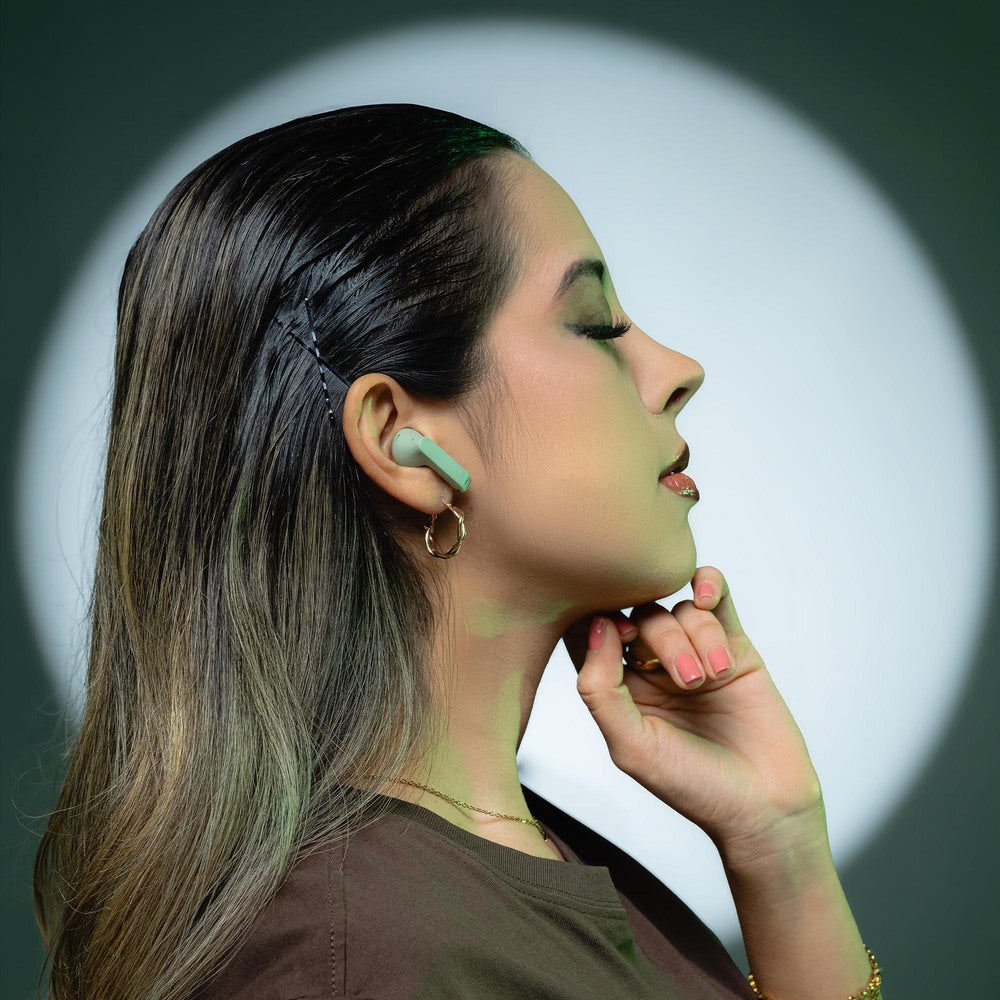 Audifonos Inalambricos Tws HYRO STF 36hrs Uso ENC Verde