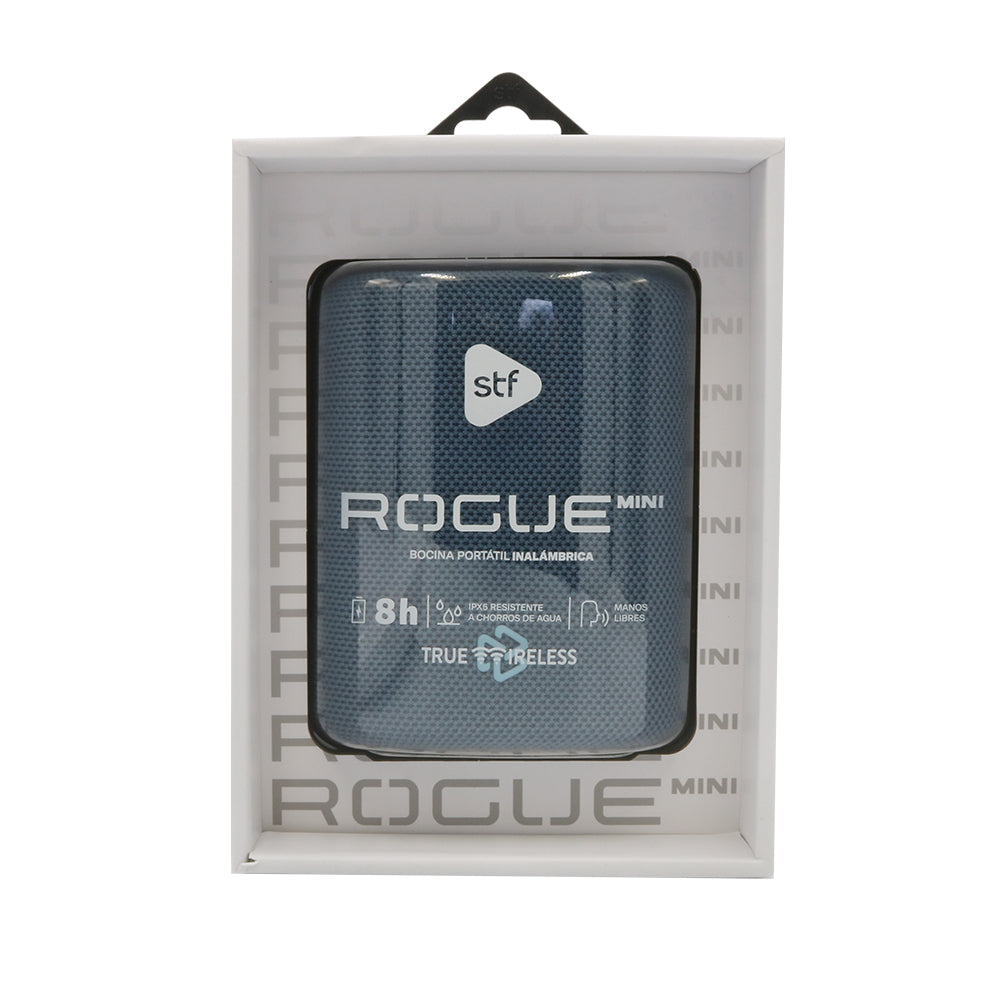 Bocina Portátil Rogue Mini STF 5W 8hrs Uso Función Tws Protección IPX5 Azul