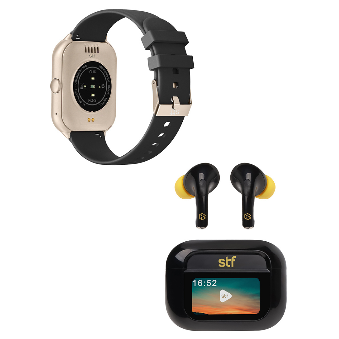 Kit Smartwatch Kronos Blaze 1.96" + Audífonos Tracker