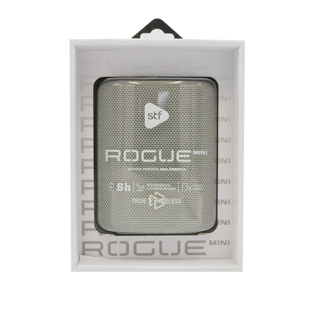 Bocina Portátil Rogue Mini STF 5W 8hrs Uso Función Tws Protección IPX5 Gris
