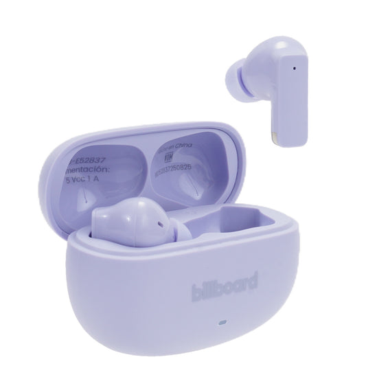 Audífonos inalámbricos TWS STF Billboard Lusso: 32 h de batería, ENC, Lila