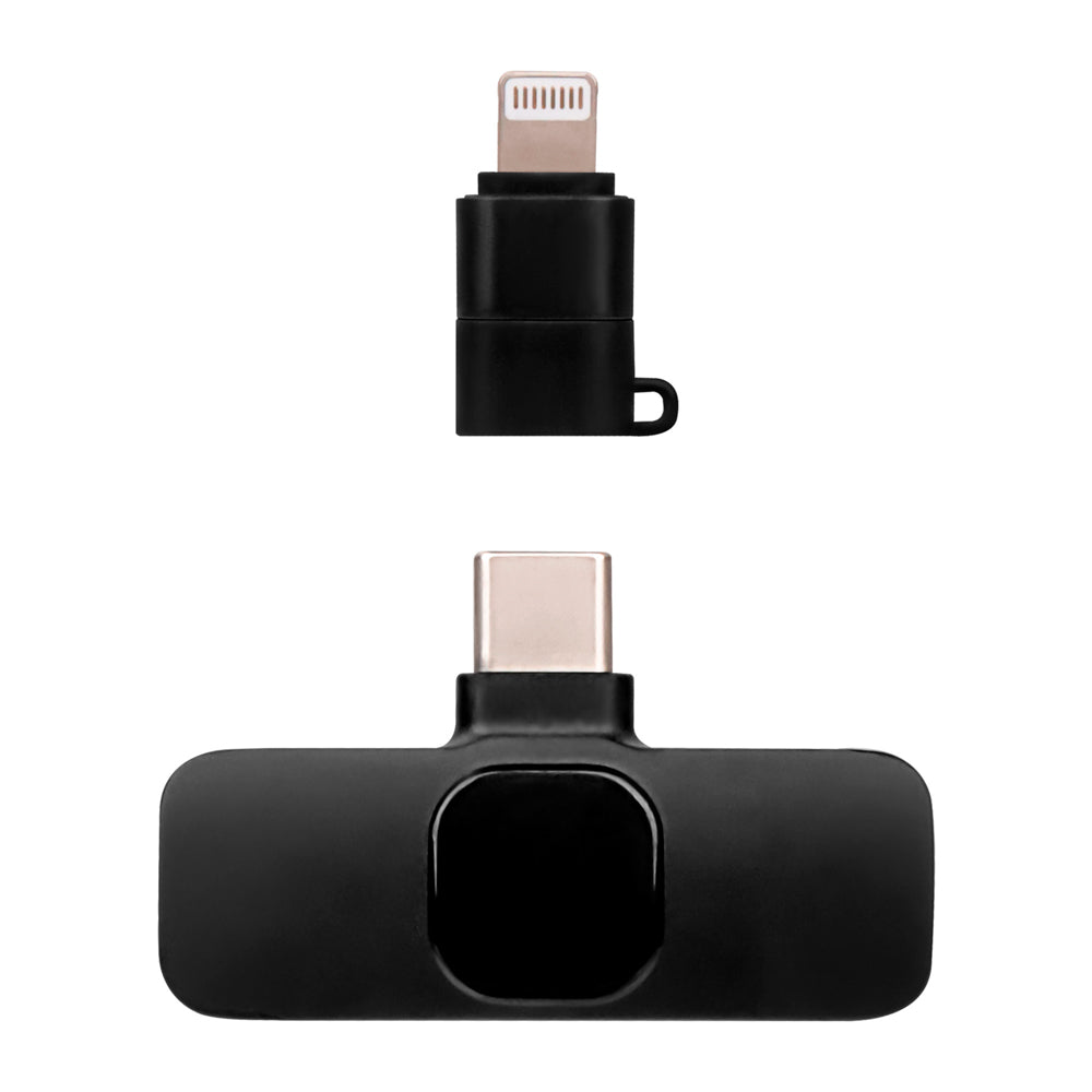 Kit STF 2 Micrófonos inalámbricos para celular Tipo C - Lightning con estuche