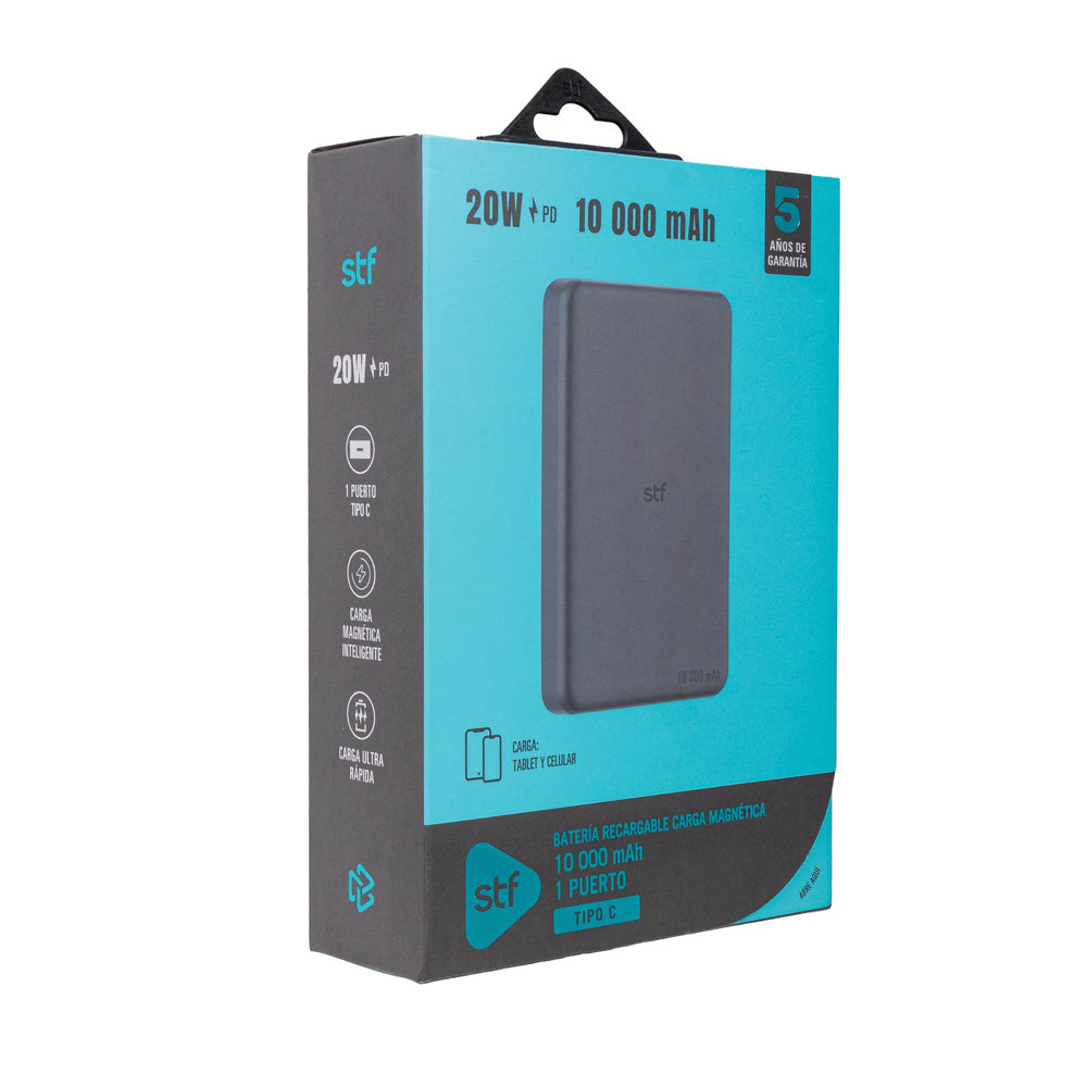 Batería Portátil Power Bank STF 10000 mAh 20W MagSafe Carga Ultra Rápida