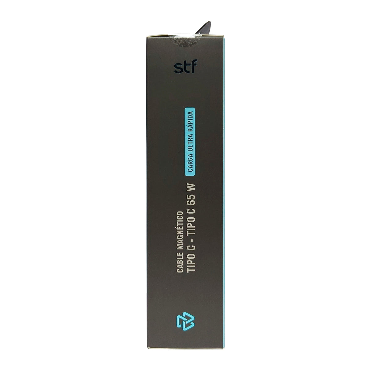 Cable Magnético Tipo C a Tipo C STF Carga Rápida, 65W, Transferencia de datos, Negro