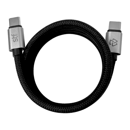 Cable Magnético STF Tipo C a Tipo C: Carga Rápida, 65W,  Transferencia de datos, Negro