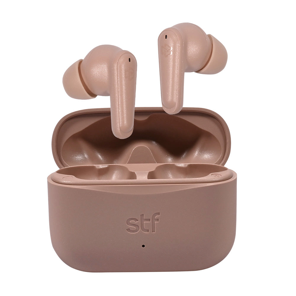 Audifonos Inalambricos Tws Soar STF 20hrs Uso ANC 4 Micrófonos Rosa