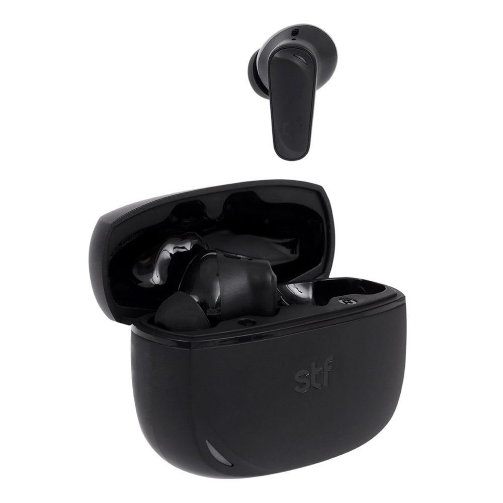 Audifonos Inalambricos Tws One STF 42hrs Uso ENC 4 Micrófonos Protección IPX4 Negro