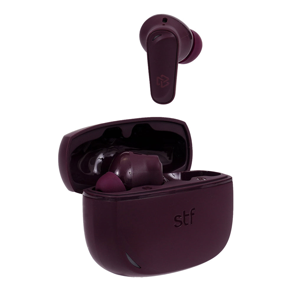 Audifonos Inalambricos Tws One STF 42hrs Uso ENC 4 Micrófonos Protección IPX4 Vino