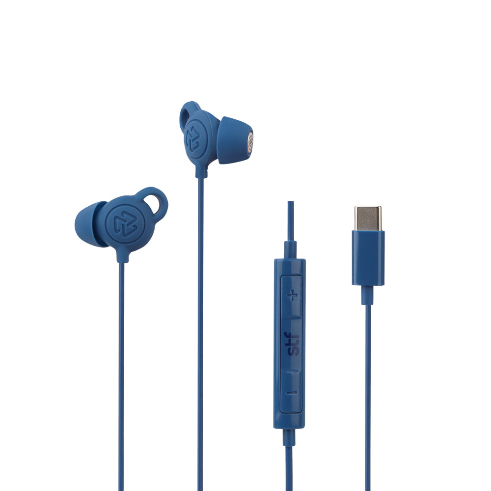 Audifonos alámbricos In Ear Gravity STF Tipo C, Micrófono, Azul