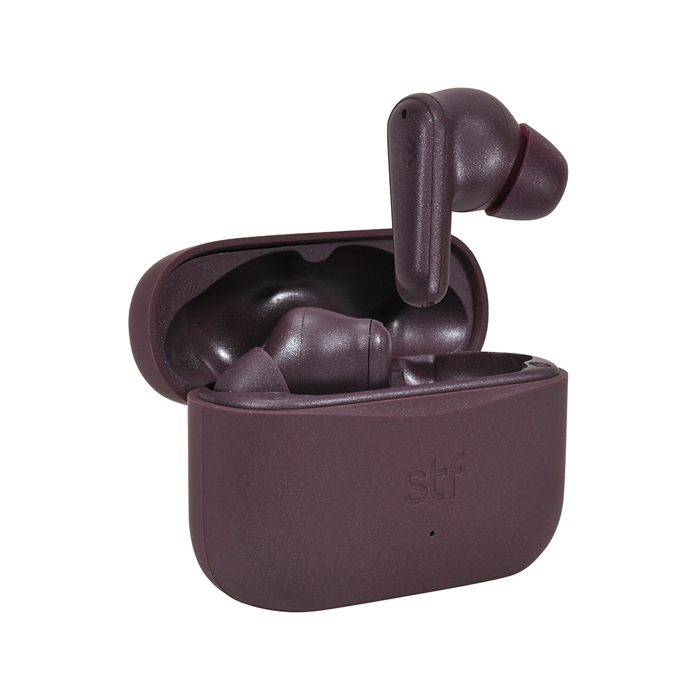 Audifonos Inalambricos Tws Soar STF 20hrs Uso ANC 4 Micrófonos Morado
