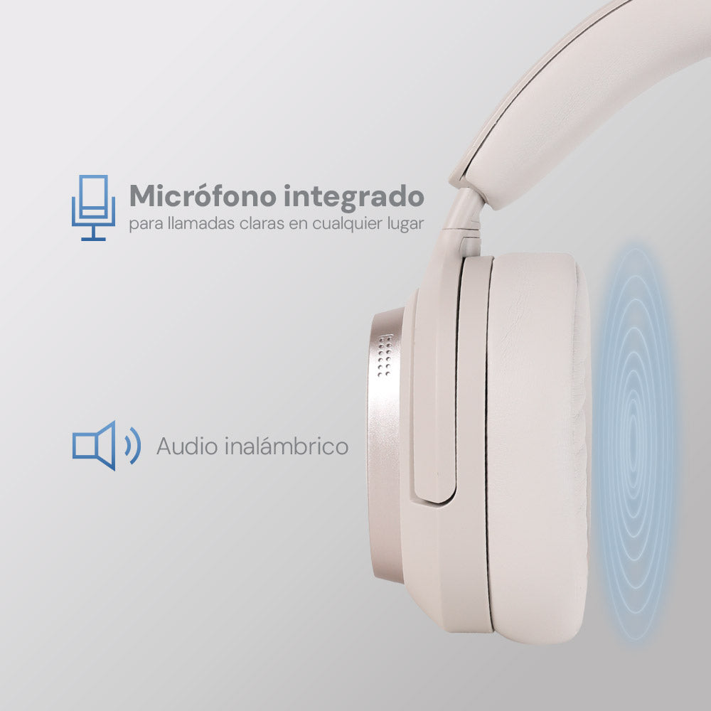 Audifonos Inalambricos On Ear One STF 14hrs Uso Blanco