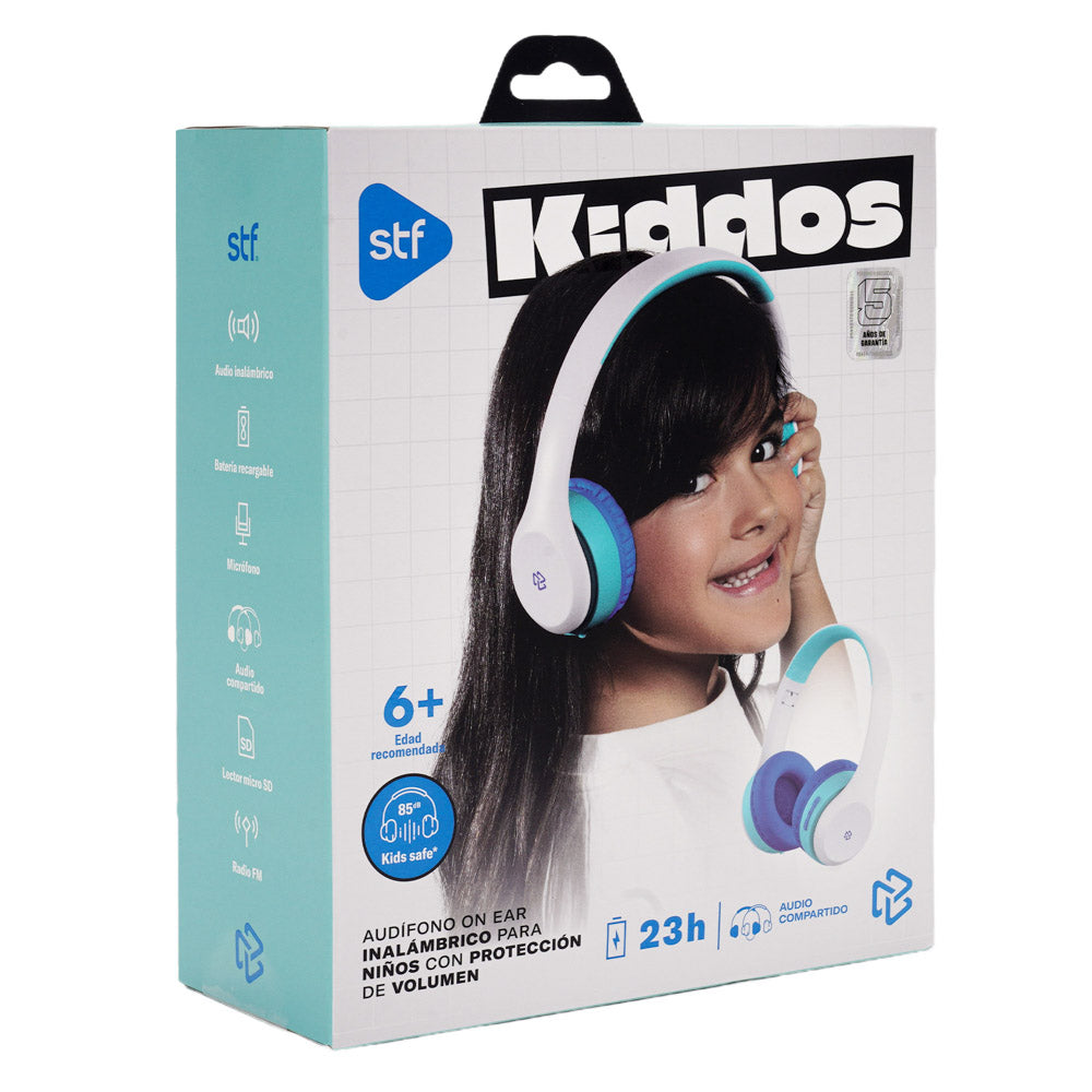 Audifonos Inalambricos On Ear Kiddos STF 23hrs Uso