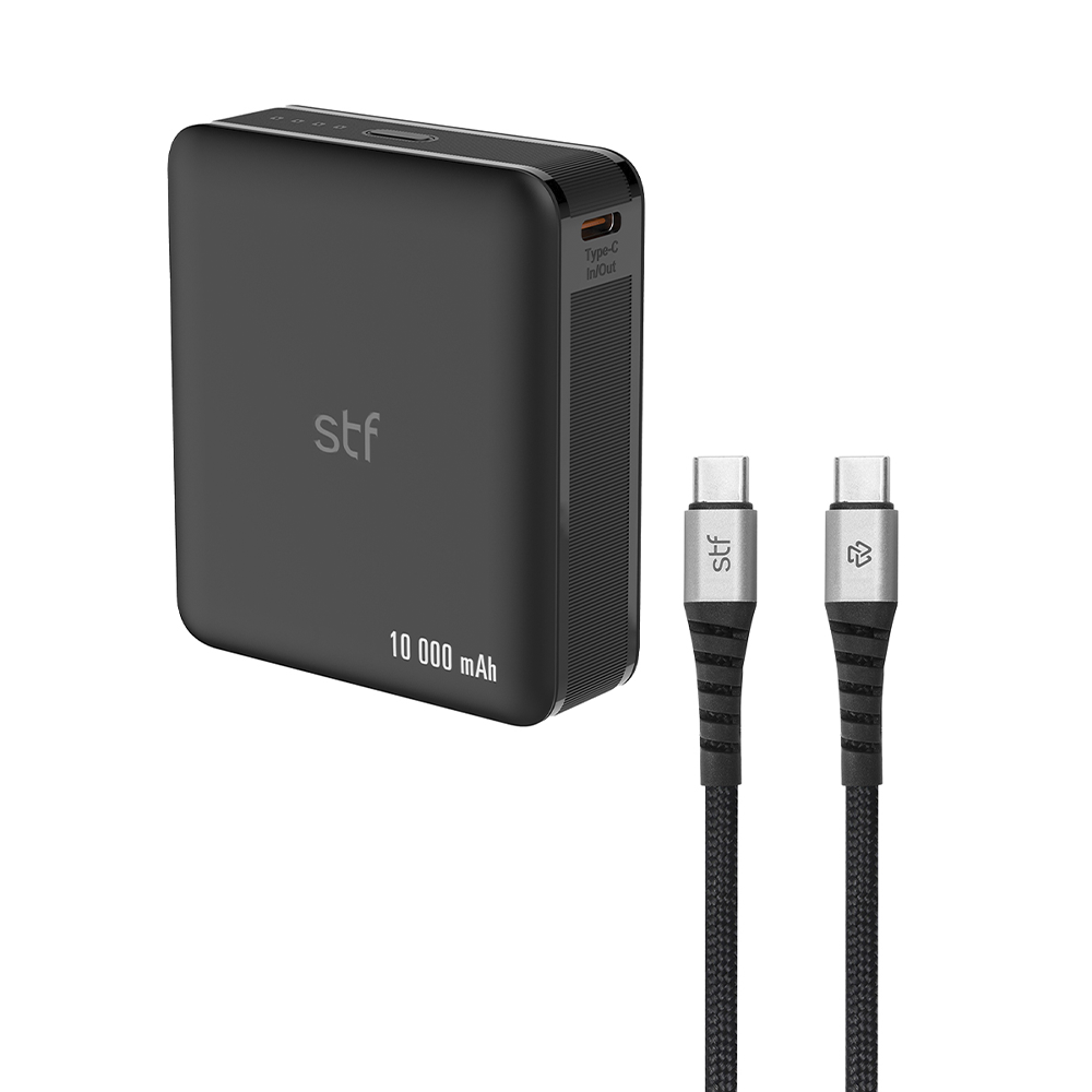 Kit STF Batería Portátil 10 000 mAh + Cable 65W de 1.8 M