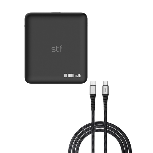 Combo Cargador Portátil: Batería 10 000 mAh + Cable 65W de 1.8 M