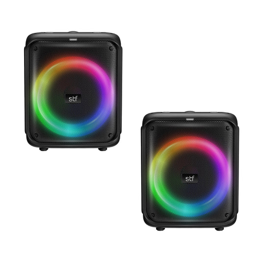 Two Pack Power Block STF: Bocina inalámbrica 8" TWS, Karaoke