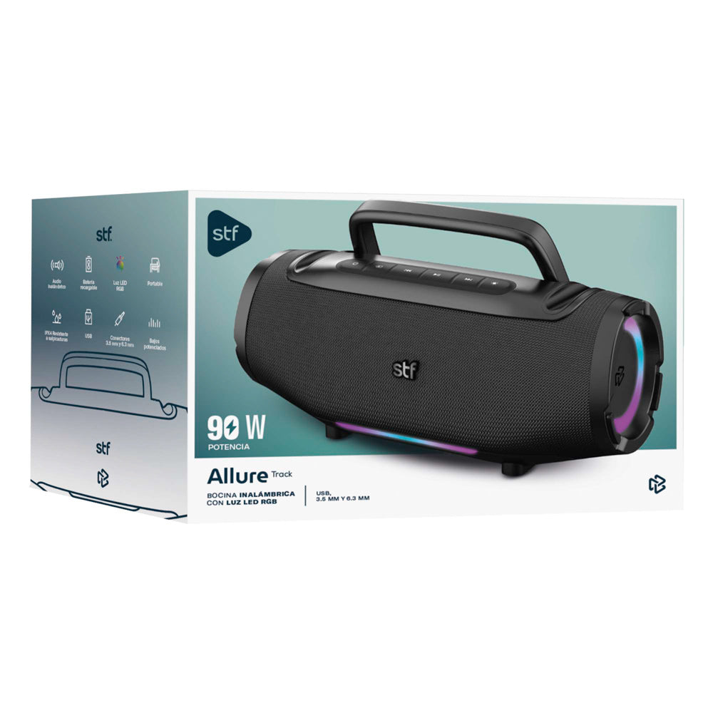 Bocina Inalámbrica Allure Track STF 90W 4hrs Uso IPX4
