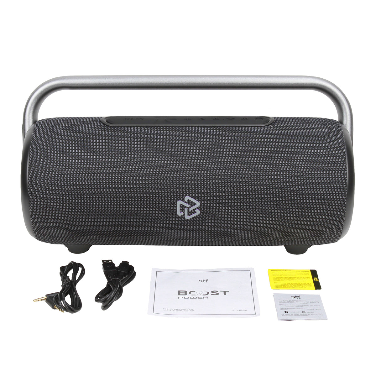 Bocina Portátil Boost Power STF 80W 7hrs Uso Función Tws con Power Bank