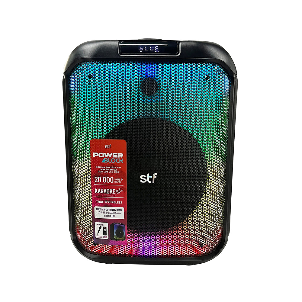 Bocina Portatil Power Block 12 STF 40W 4hrs Uso Funcion Tws