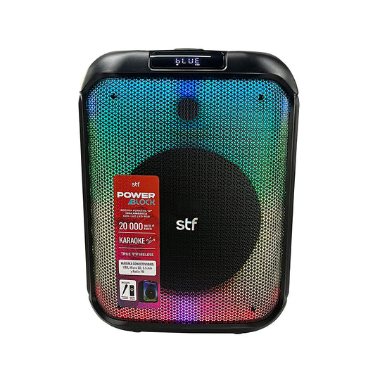 Bocina Inalámbrica portátil Power Block: 12" pulgadas, 4hrs uso, 40W, función TWS