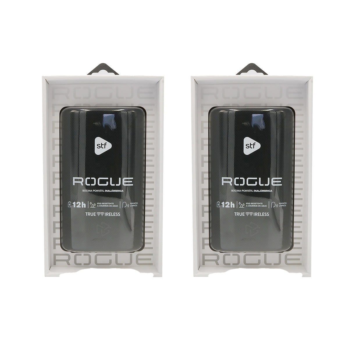 Kit Bocina Portatil Two Pack Rogue STF 2" TWS, IPX5 negro