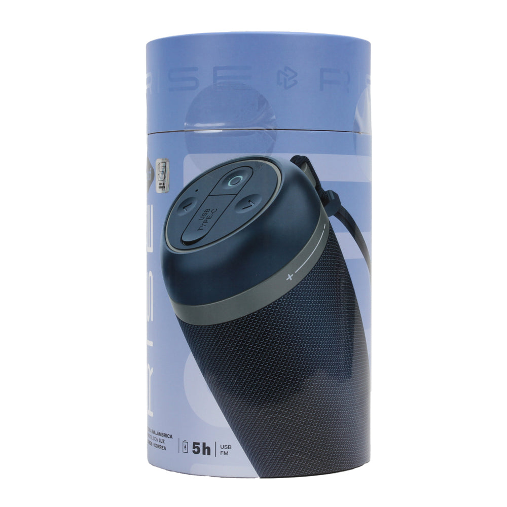 Bocina Portátil Rise STF 10W 5hrs Uso Función Tws Azul