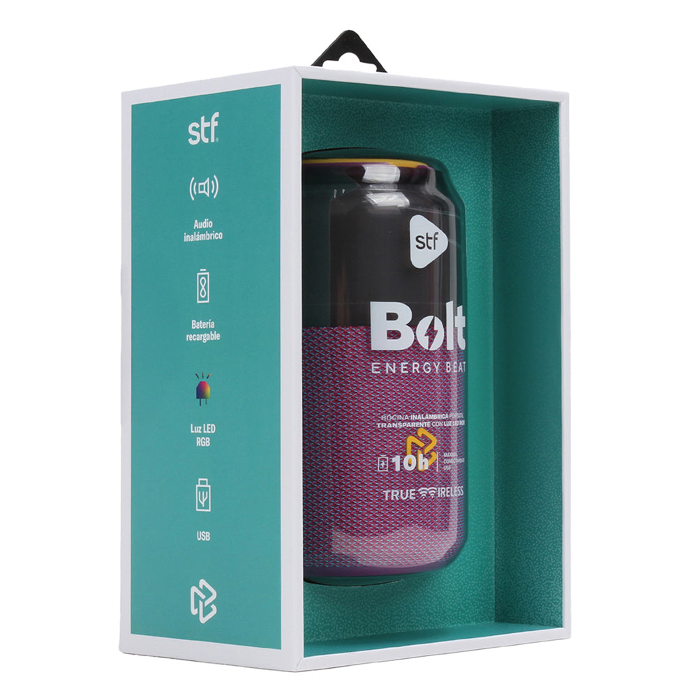 Bocina Portátil Bolt STF 5W 10hrs Uso Función Tws Protección IPX3 Rosa