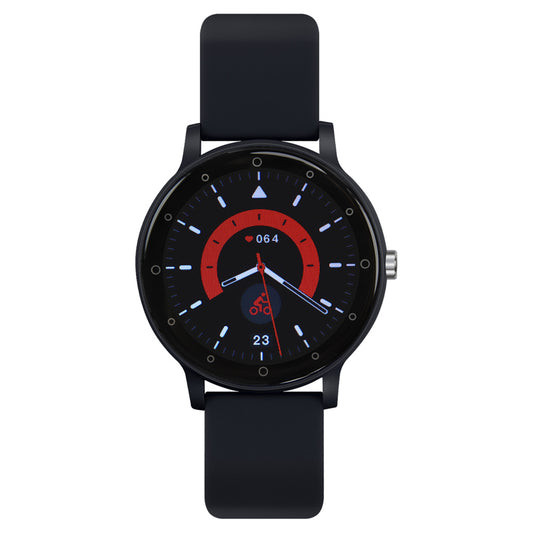Smartwatch Reloj Kronos Insignia Round STF Pantalla 1.3" Resistencia al agua IP65 Negro