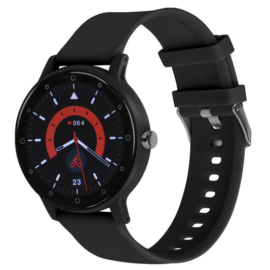 Smartwatch Reloj Kronos Insignia Round STF Pantalla 1.3" Resistencia al agua IP65 Negro