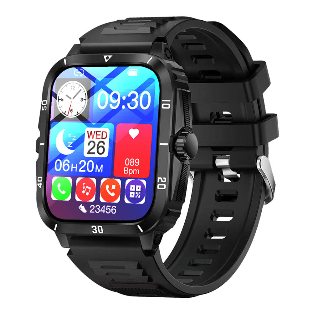Smartwatch Reloj Kronos Insignia STF Pantalla 2" Resistencia al agua IP65 Negro