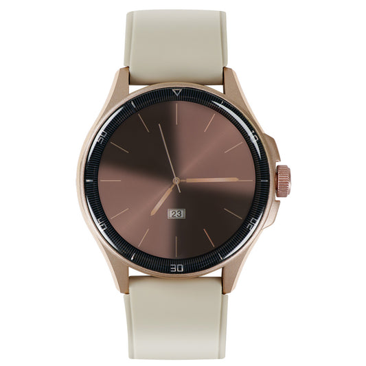 Smartwatch Reloj Kronos Oblivion AMOLED 1.43", Llamadas, Sumergible IP68, Beige
