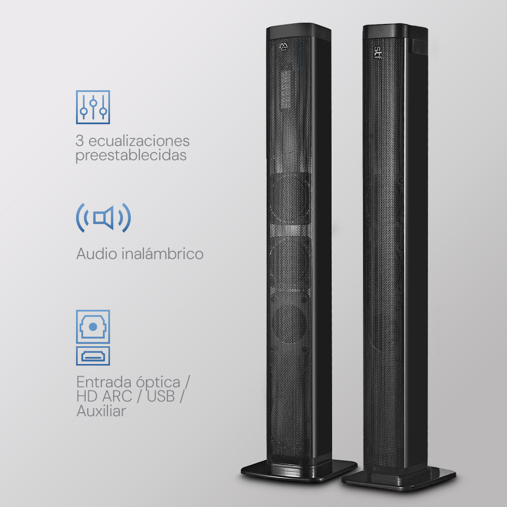 Barra de Sonido Home Audio 2.0 STF 30W HDMI OPTICO 3.5mm AUX USB