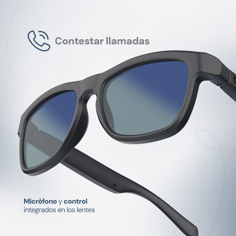 Lentes de Sol STF con Audio Lennz Plus Audio Glasses STF 5Hrs Uso Protección UV400