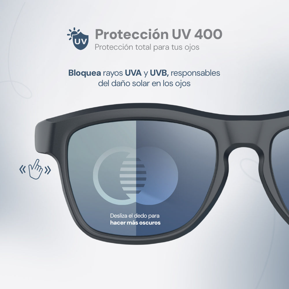 Lentes de Sol STF con Audio Lennz Plus Audio Glasses STF 5Hrs Uso Protección UV400