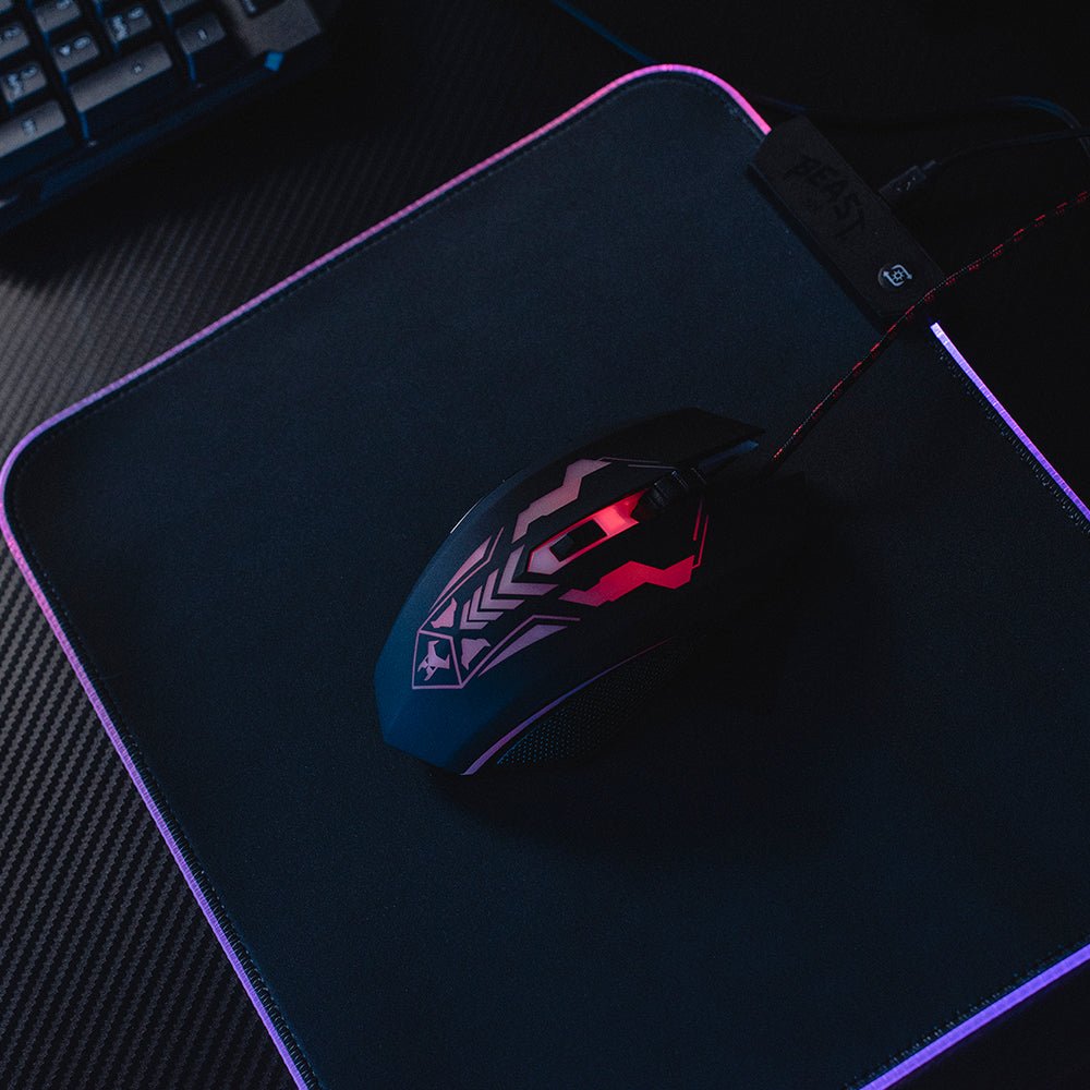 Kit Teclado y Mouse Gamer |STF Beast Abysmal |luz led gaming para computadora - STF - STG-P16833
