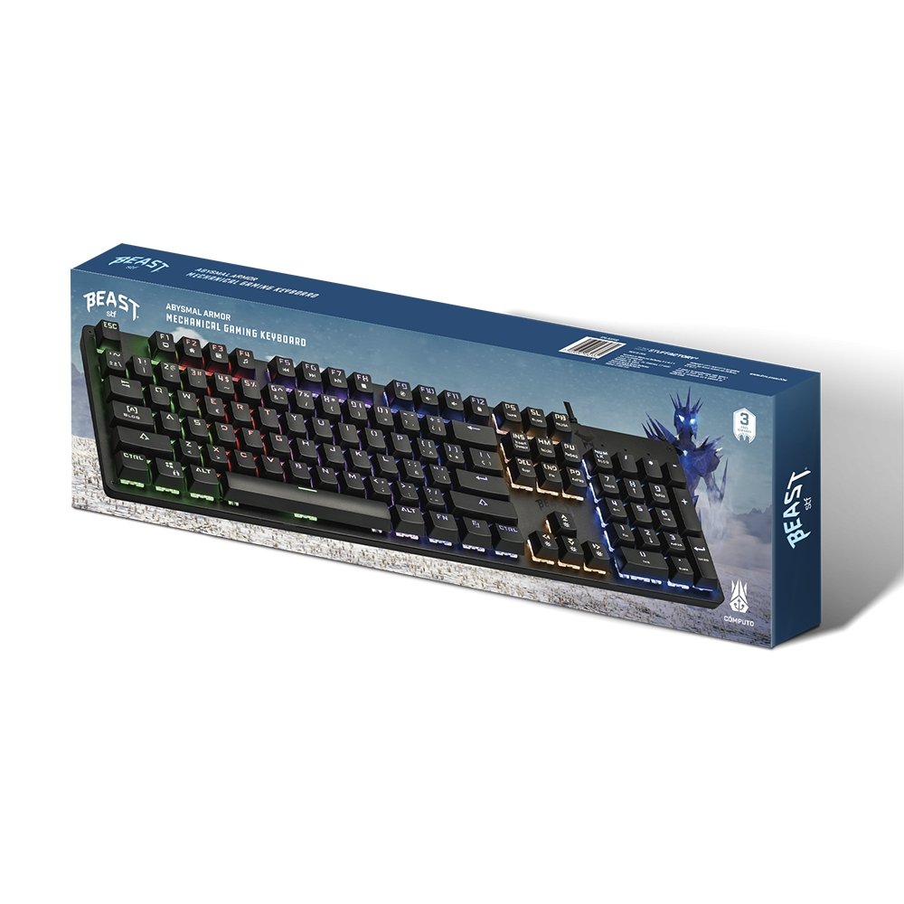 Teclado Gamer | STF Beast abysmal armor | Mecanico con luz gaming para computadora - STF - STG-A32332