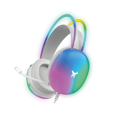 Kit Gaming STF MSA-015 Cristal Audífono On Ear RGB + Mouse 6D Ergonómico
