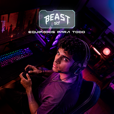 Audifonos Alambricos On Ear MSA-005 Gaming Beast STF Micrófono Conexión 3.5 mm Luz Led