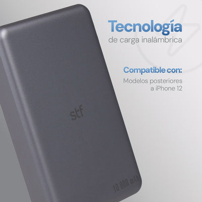 Batería Portátil Power Bank STF 10000 mAh 20W MagSafe Carga Ultra Rápida