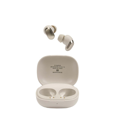 Audifonos Inalambricos Tws Cherry STF 36hrs Uso ENC Protección IPX4 Beige