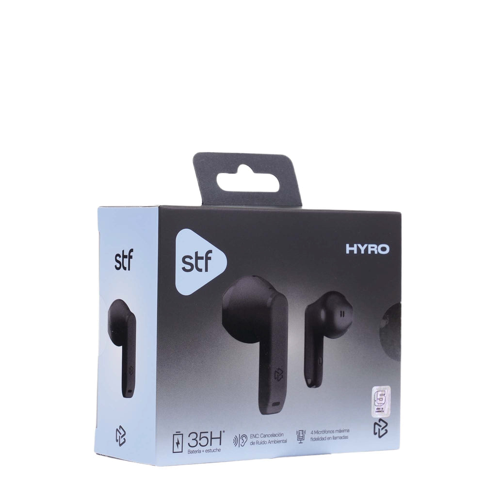 Audifonos Inalambricos Tws HYRO STF 36hrs Uso ENC Negro