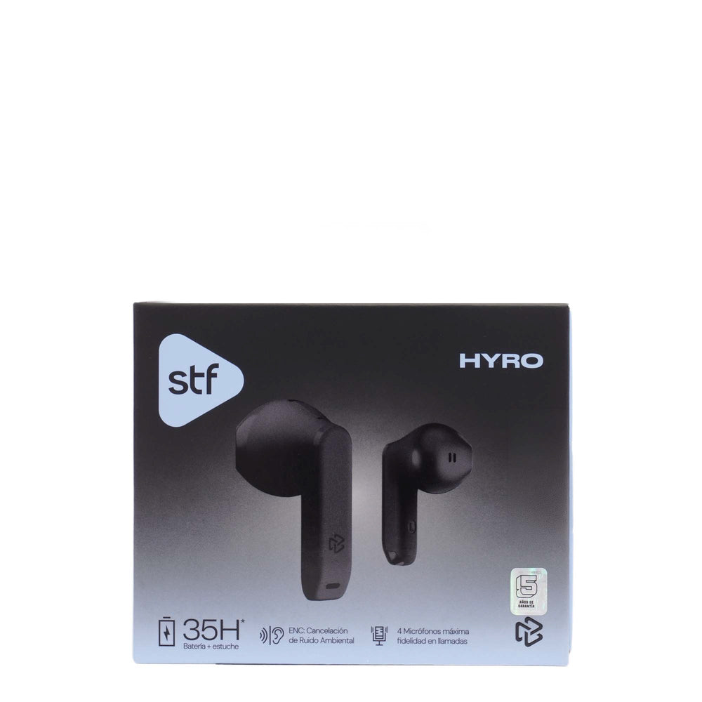 Audifonos Inalambricos Tws HYRO STF 36hrs Uso ENC Negro