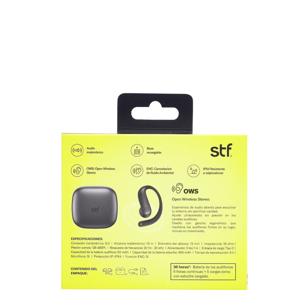 Stf Rho 7 Audifonos Inalambricos Ows HYRO Sport STF 36hrs Uso ENC Protección IPX ...