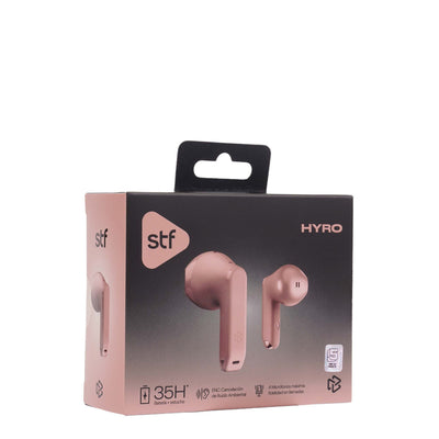 Audifonos Inalambricos Tws HYRO STF 36hrs Uso ENC Rosa