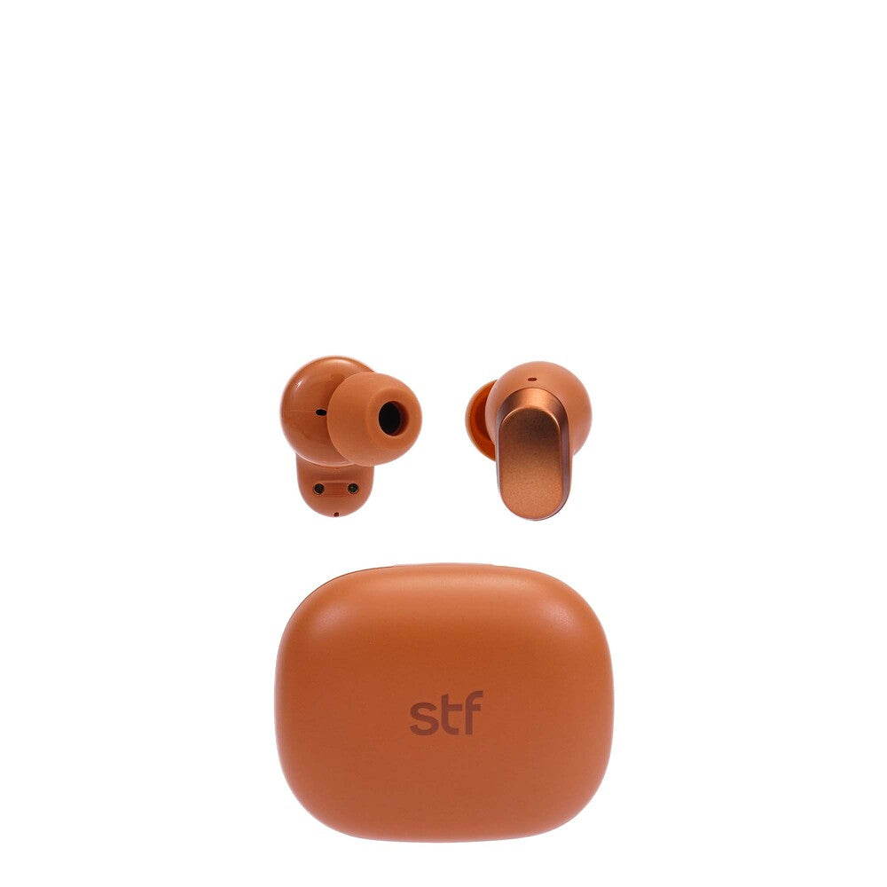 Audifonos Inalambricos Tws Cherry STF 36hrs Uso ENC Protección IPX4 Naranja