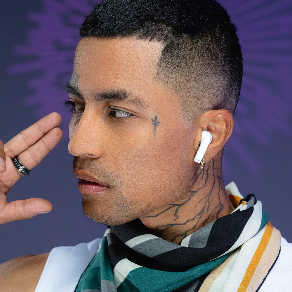 Audifonos Inalambricos Tws HYRO STF 36hrs Uso ENC Blanco