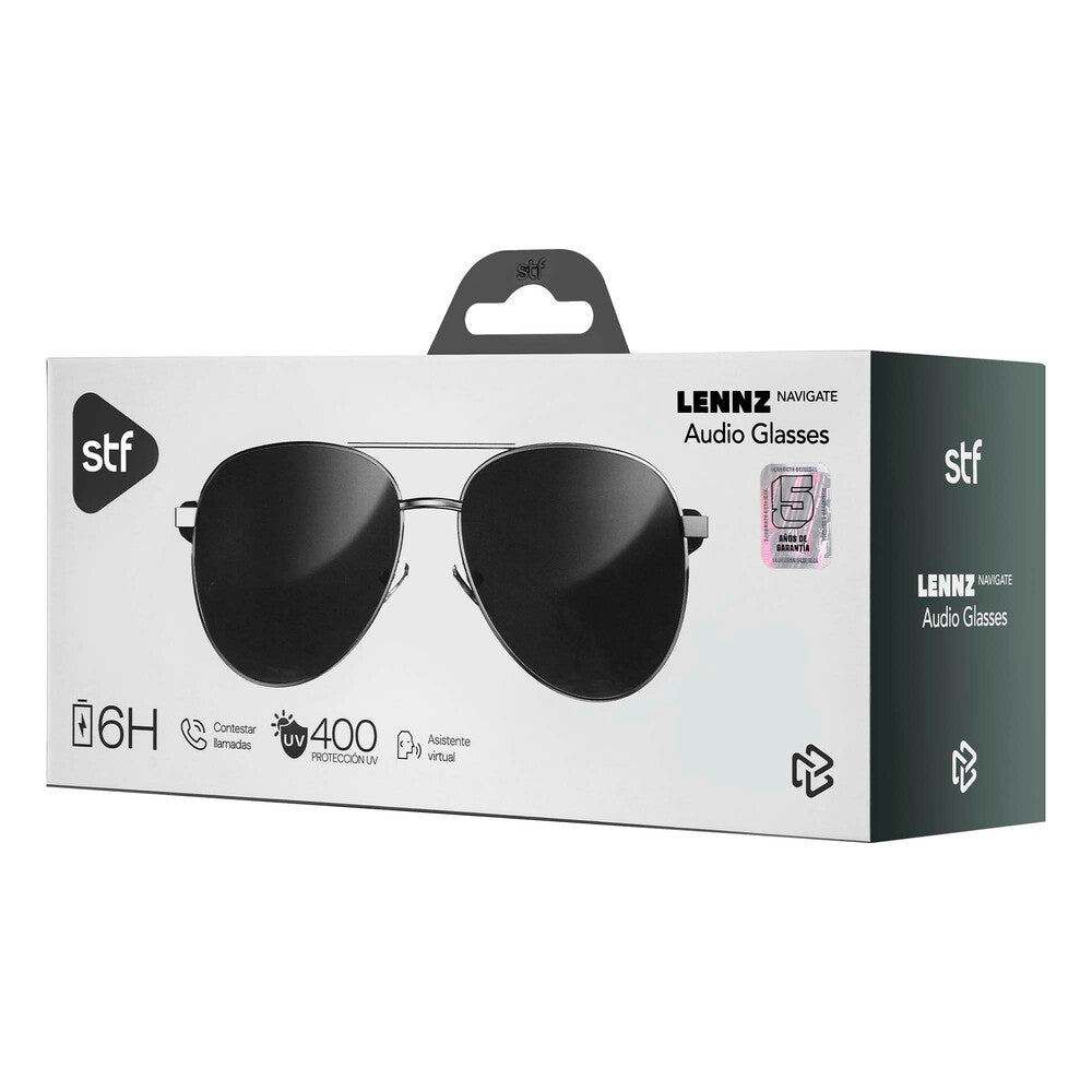 Lentes de Sol Lennz Navigate STF Audio Direccionado 6 Hrs Uso IPX4 Polarizado UV400