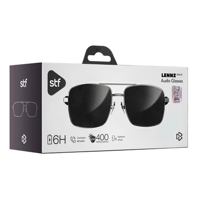 Lentes de Sol Lennz Brave STF con Audio Direccionado 6 Hrs Uso IPX4 Polarizados UV400