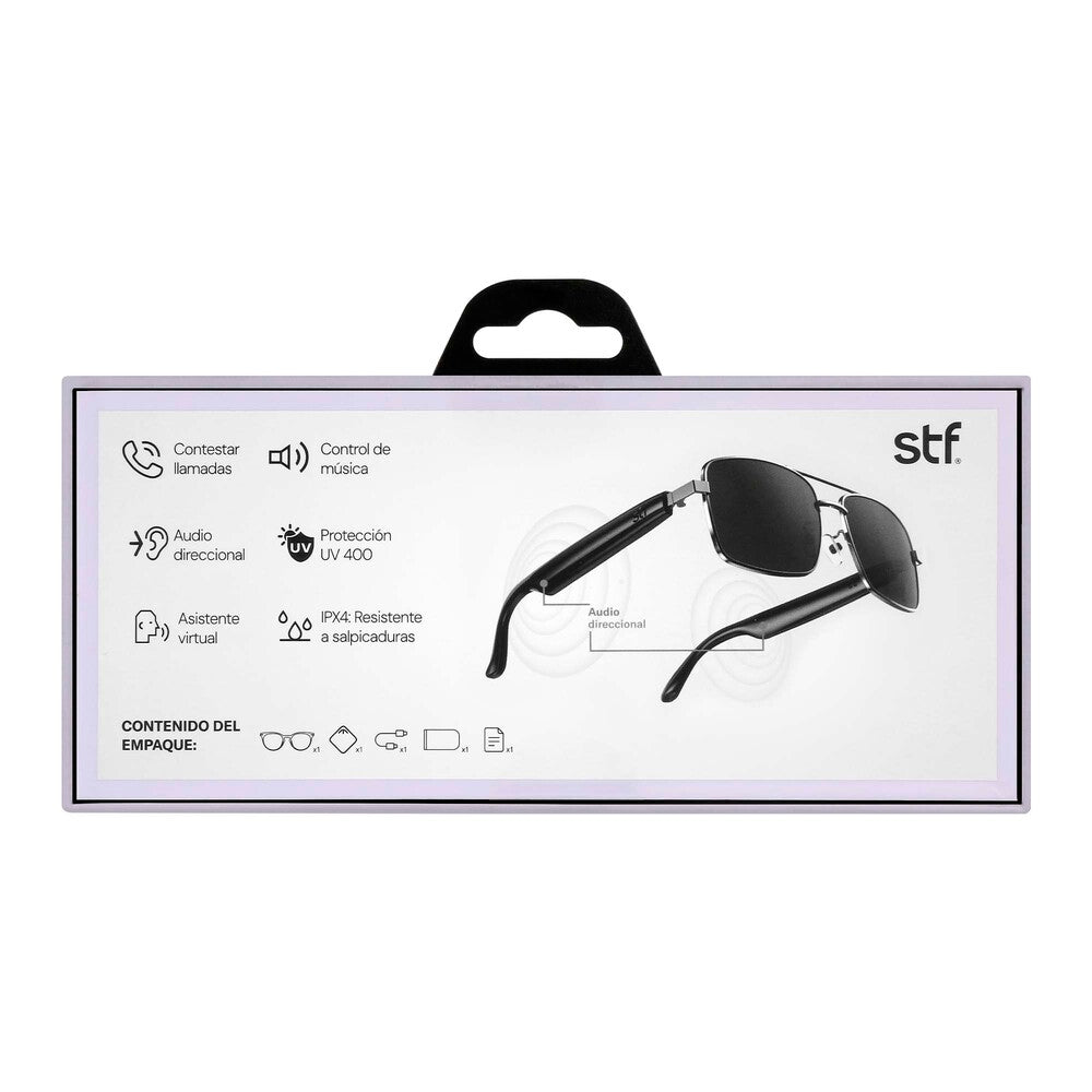 Lentes de Sol Lennz Brave STF con Audio Direccionado 6 Hrs Uso IPX4 Polarizados UV400