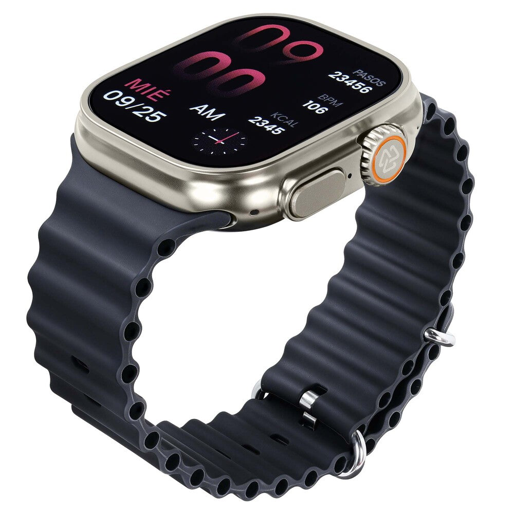 Smartwatch Reloj Kronos Grand STF Pantalla IPS 49 mm Carga Inalámbrica Llamadas IP67